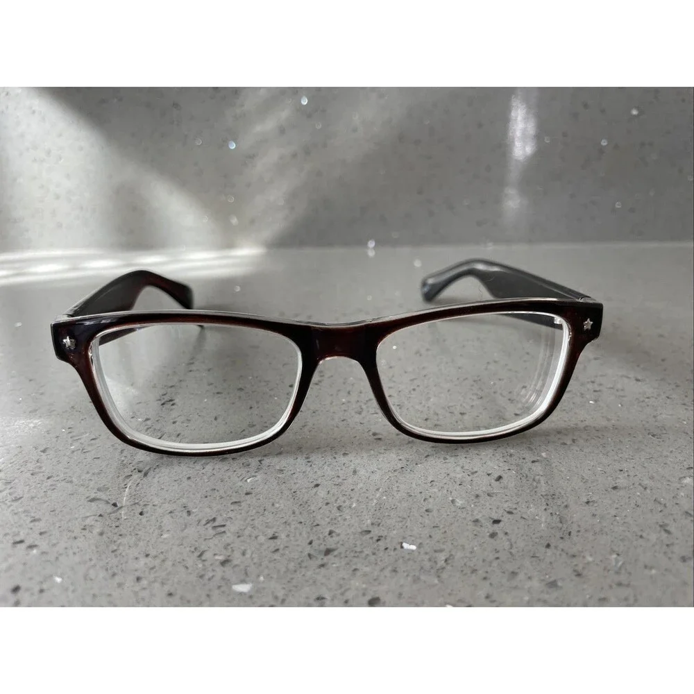 ZENNI Eyeglasses Frames 820415 Brown Black Full rim square